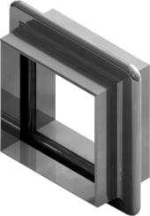 MRU típus - négyszögletes kompenzátor | 3D nézet