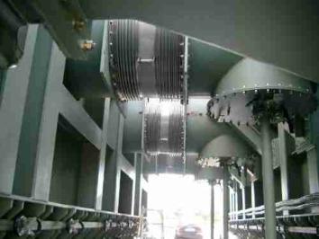 Szövetkompenzátorok gázkondenzációs üzemben Mallnow / Németország 